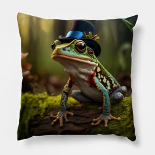 Fancy FrOGger Pillow