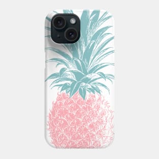 Pink Pineapple Illustration Phone Case