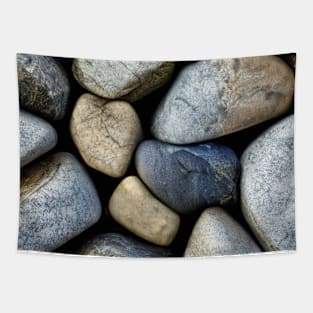 Closeup of a pile of stones and pebbles Tapestry