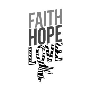 Faith Hope Love | Carcinoid Cancer Awareness T-Shirt