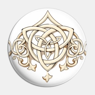 Gold Celtic knot Pin