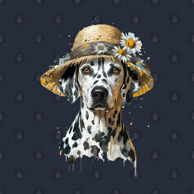 Dogs in Hats. Dalmatians by CatCoconut-Art