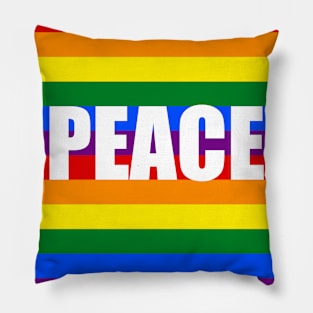 Rainbown Peace Pillow