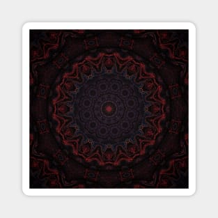 Orange Autumn Mandala Design Fall Magnet