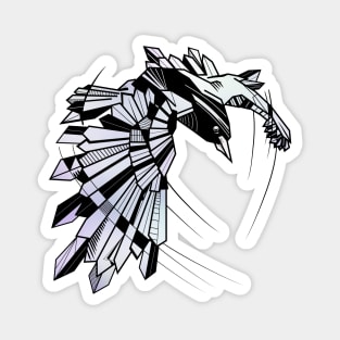 Geometric Raven Magnet