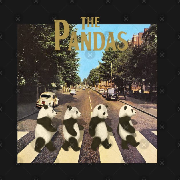 The Pandas "Abbey road" by Emmadrawspanda