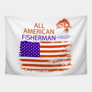 All American Fisherman Tapestry