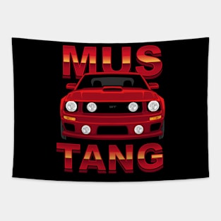 Red Mus Tang American Muscle Vehicle 2009 GT Tapestry