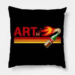 molotov coctail Pillow