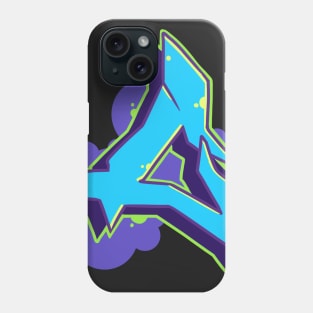 Letter C - Graffiti Street Art Style Blue Phone Case