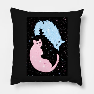 celestial kitties Pillow