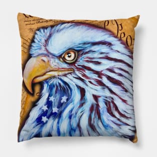 We the People Eagle Pillow