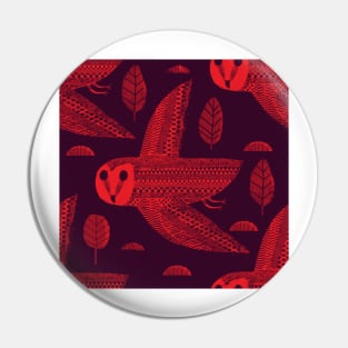 Red Owl Pin