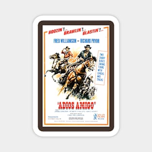 Vintage Western Movie Poster - Adios Amigo Magnet