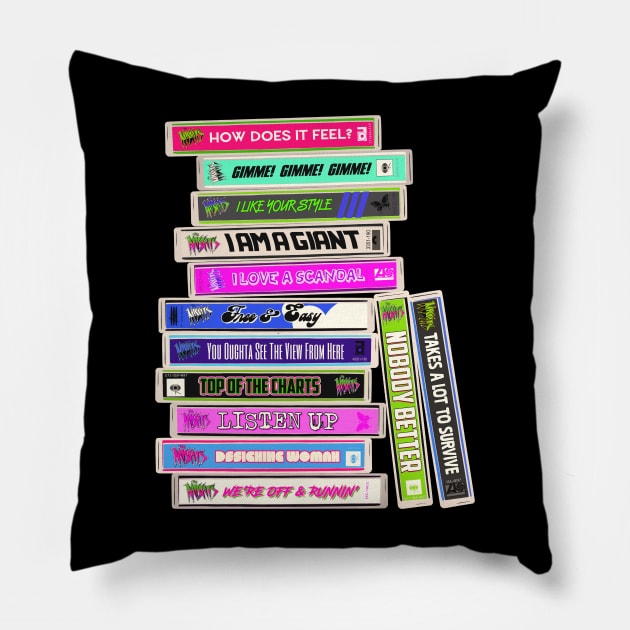 THE MISFITS Songs Cassettes / Jem and the Holograms Pillow by darklordpug