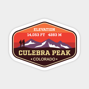 Culebra Peak Colorado - 14ers Mountain Climbing Badge Magnet