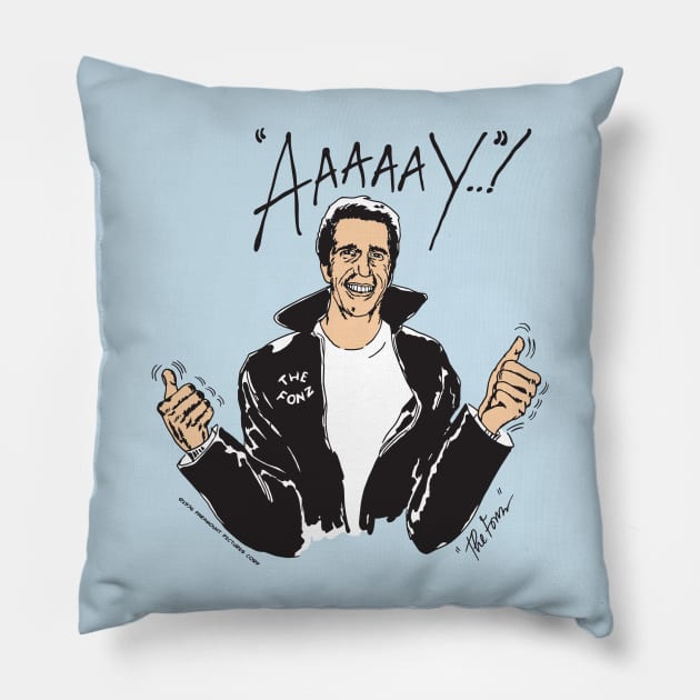 The Fonz - Aaaaay! Pillow by Chewbaccadoll