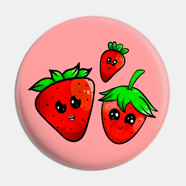 kawaii strawberries Pin by TTirex