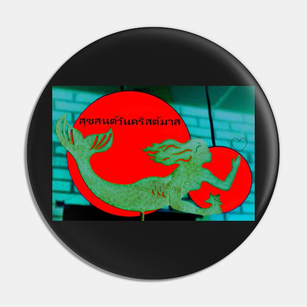 Christmas Mermaid - Thai Pin by BadHabitsLounge