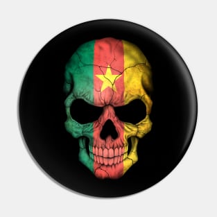 Cameroon Flag Skull Pin