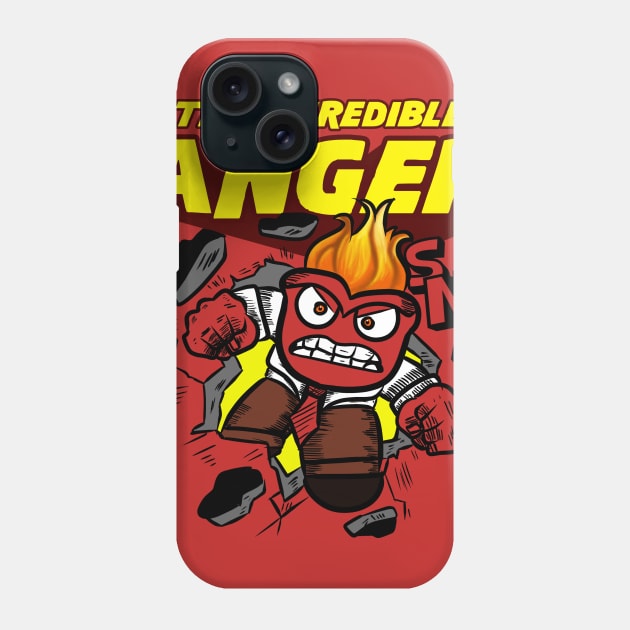 The Incredible Anger Phone Case by absolemstudio