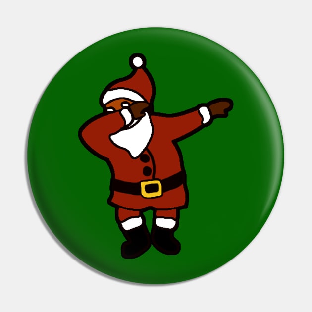 Dab a Clause Dabbing Santa Pin by charlescheshire