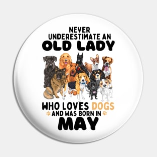 Never Underestimate An Old Lady Who Loves Dogs And Was may Pin