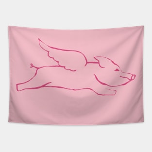 Flying Pig Tapestry