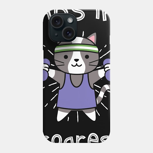 Cute Cat Abs in Progress Phone Case by JellyAF 