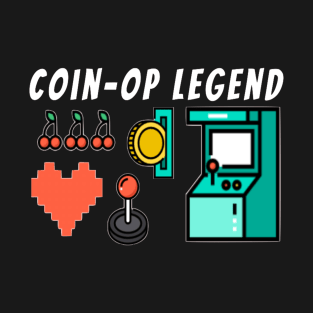 Coin-op Legend Arcade Gaming 80s Retro Gamer T-Shirt