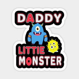 daddys little monster youth Magnet