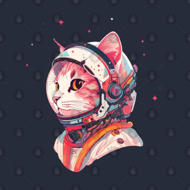 Cat Astronaut- Feline Space Force by SafeTeeNet