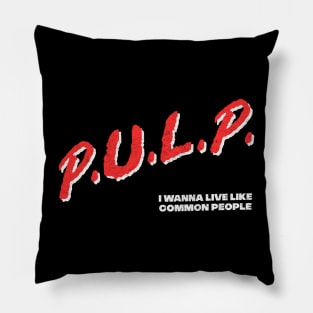 Pulp // 90s Music Fan Original Design Pillow