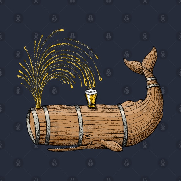 Cheers! Beer Barrel Whale by HabbyArt