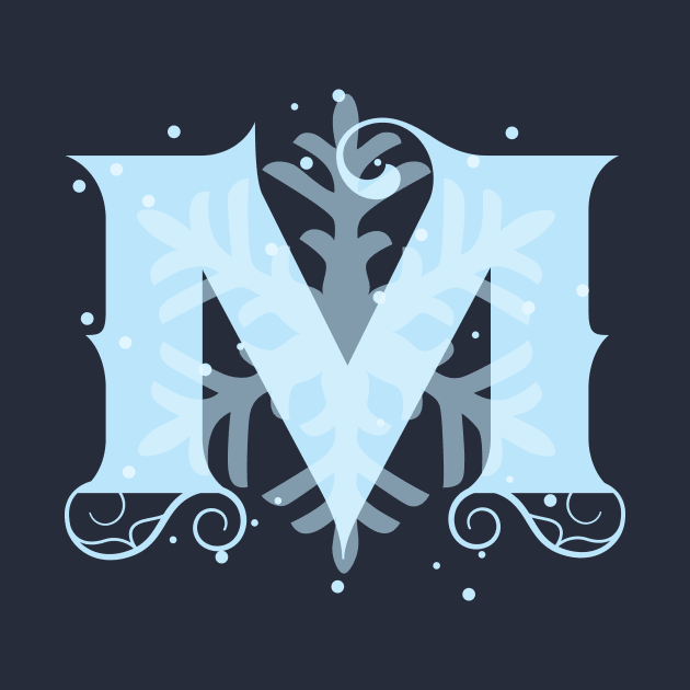 Winter Letters M by emma17