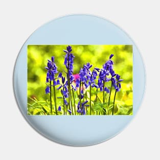 Artistic Bluebells Pin