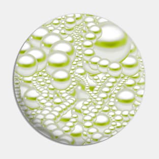 Pearls pattern in green color Pin