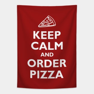 Keep Calm and Order Pizza Tapestry