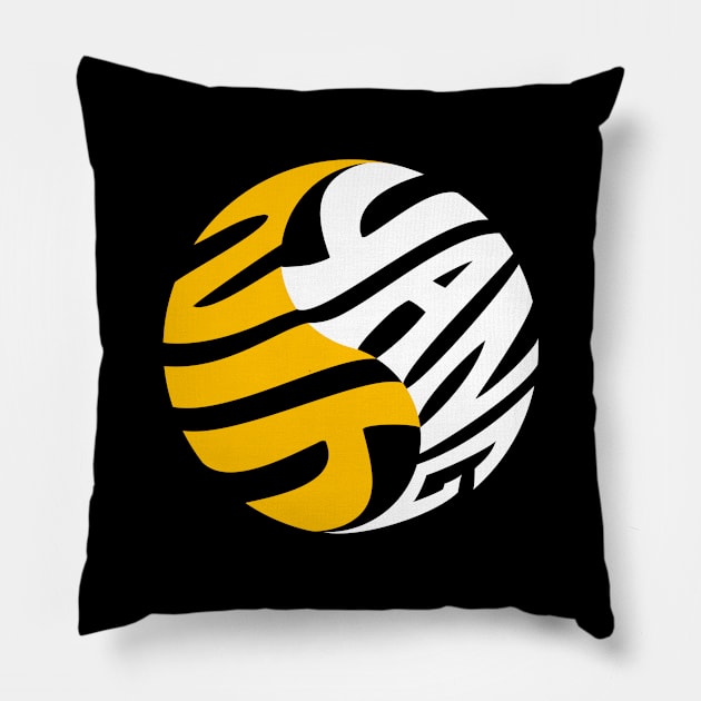 Yin Yang Art Pillow by marieltoigo