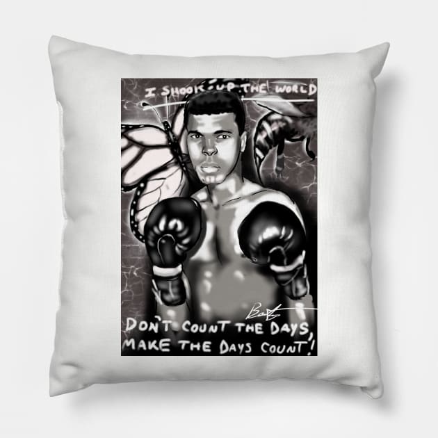 I Shook up the World Pillow by Timzartwork