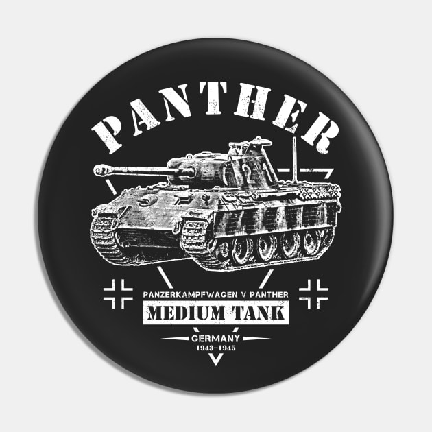 V Panther Tank Pin by Military Style Designs