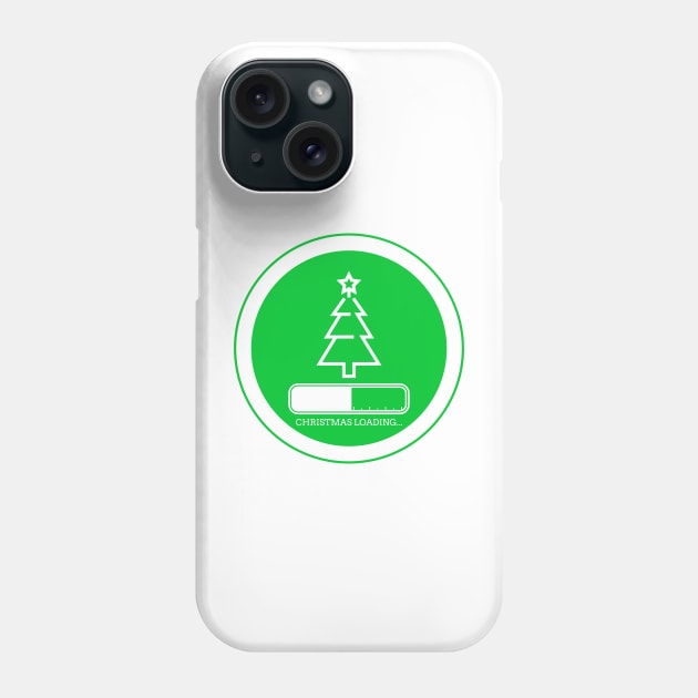 Loading... Christmas Tree xmas Festive Holiday Costume Green Secret Santa Gift Artwork Phone Case by Created by JR