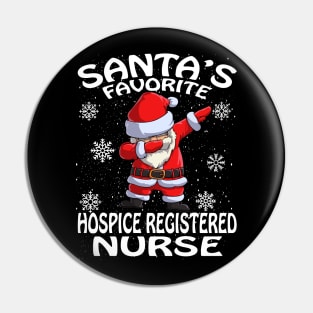 Santas Favorite Hospice Registered Nurse Christmas Pin