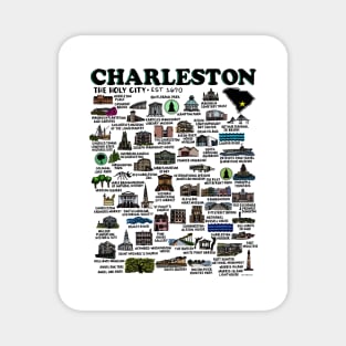 Charleston Map Magnet