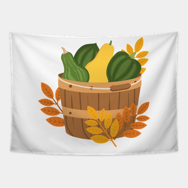 Vegetable Basket Tapestry by SWON Design