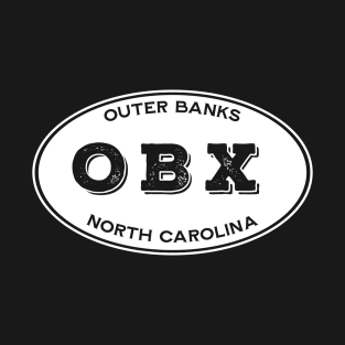 OBX Oval in White T-Shirt