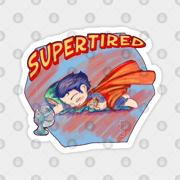 Super... tired Magnet by Sutilmente