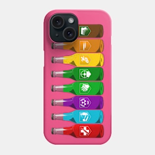 Zombie Perks Lined Up on Hot Pink Phone Case