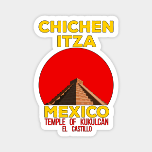 Temple of Kukulcán El Castillo Chichen Itza Mexico Magnet