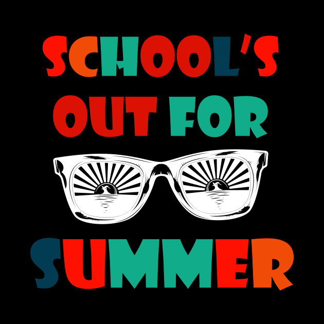 Retro Last Day Of School Schools Out For Summer Teacher Gift by Trendy_Designs